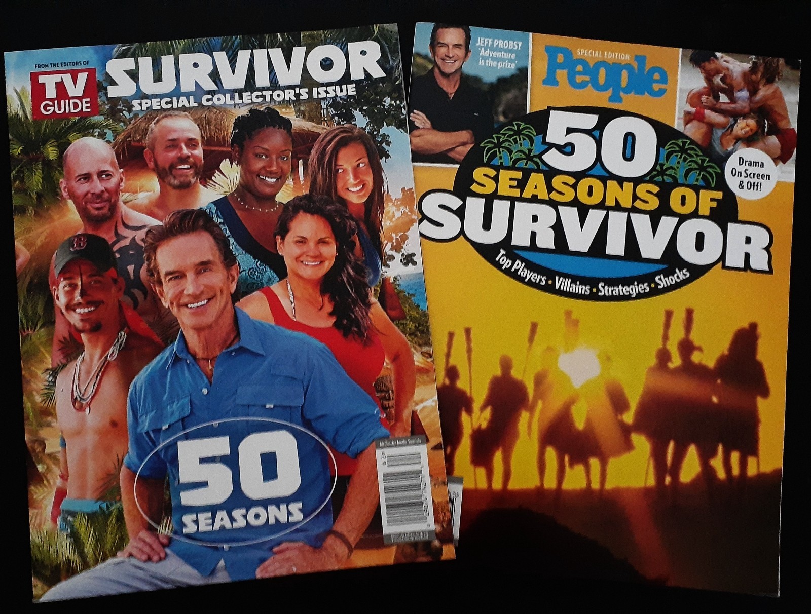 2 mags.PEOPLE & TV GUIDE: 2026- « SURVIVOR » SPECIAL COLLECTORS ISSUE 50 Seasons!