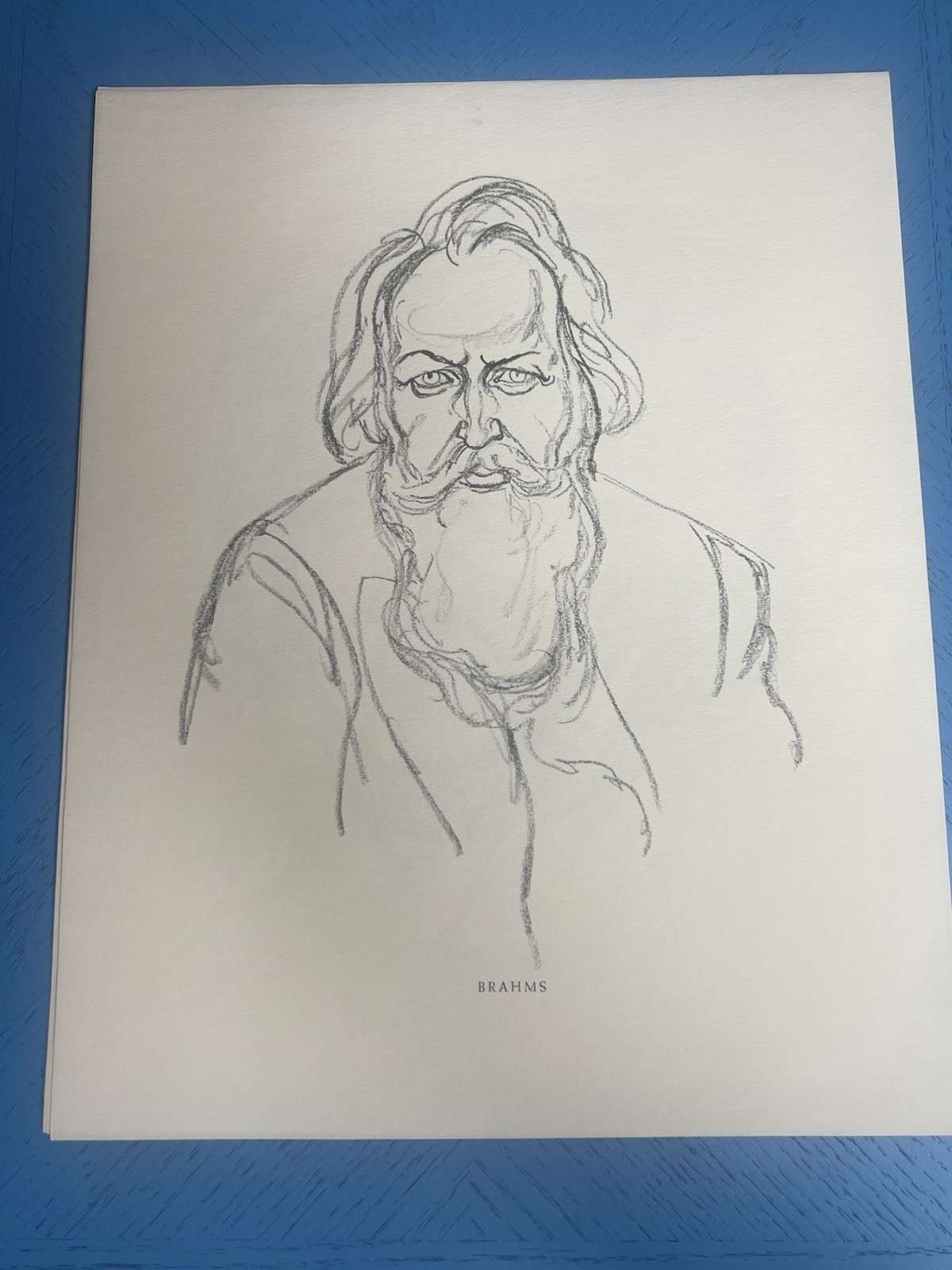 Portfolio 10 Charcoal Portraits of Great Composers 9.75×12.25 Reprints