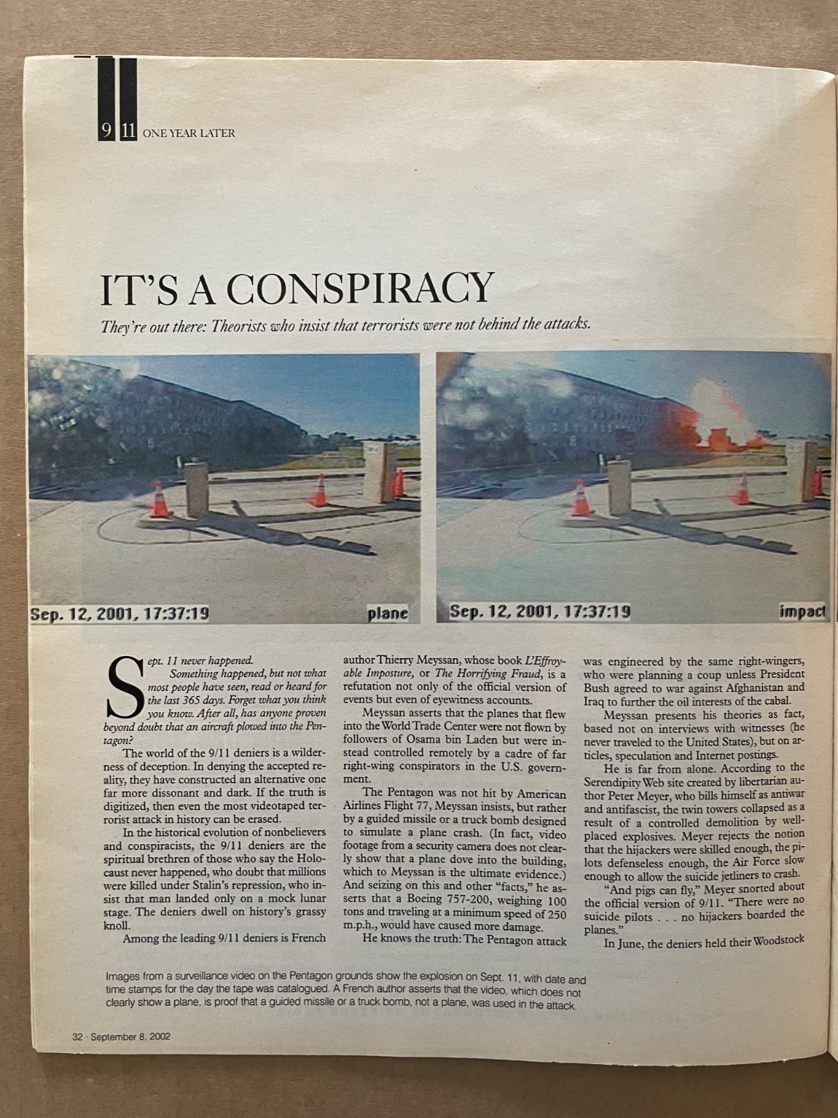 “9.11 One Year Later” 9-11-2001 Philadelphia Inquirer Magazine 47 pages 9/8/2002