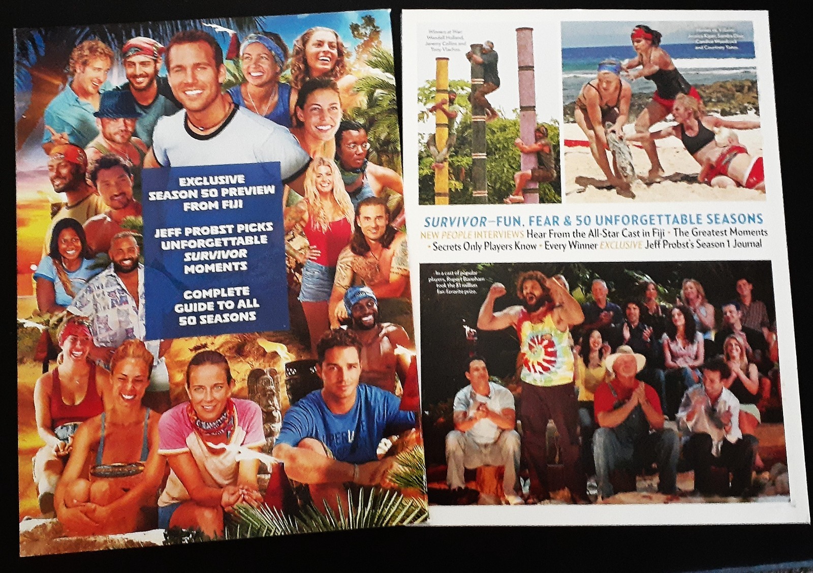 2 mags.PEOPLE & TV GUIDE: 2026- « SURVIVOR » SPECIAL COLLECTORS ISSUE 50 Seasons!