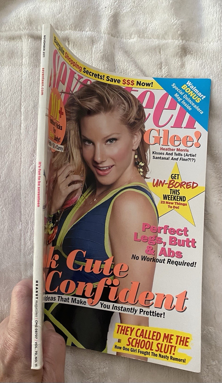 Seventeen Magazine 2011 November Quinceañera Glee Heather Morris 2010s Style
