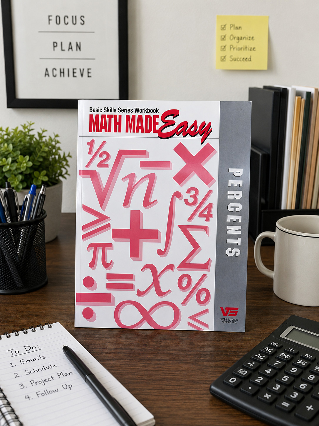 Vintage Math Made Easy Percents Educational Workbook Homeschool Math Practice