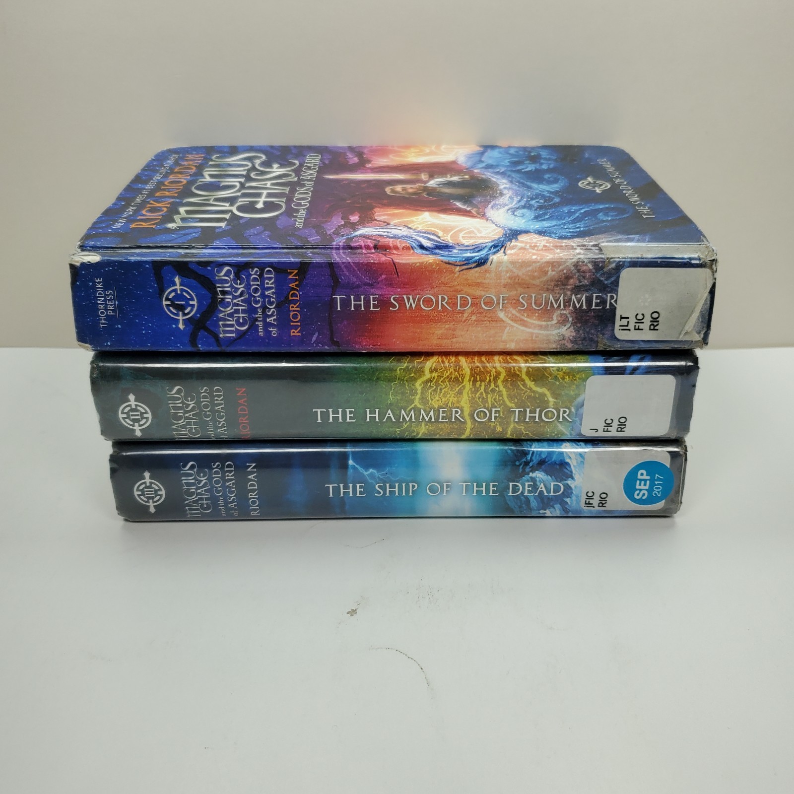 Magnus Chase and the Gods of Asgard Set by Rick Riordan, HC Lot Complete 1-3