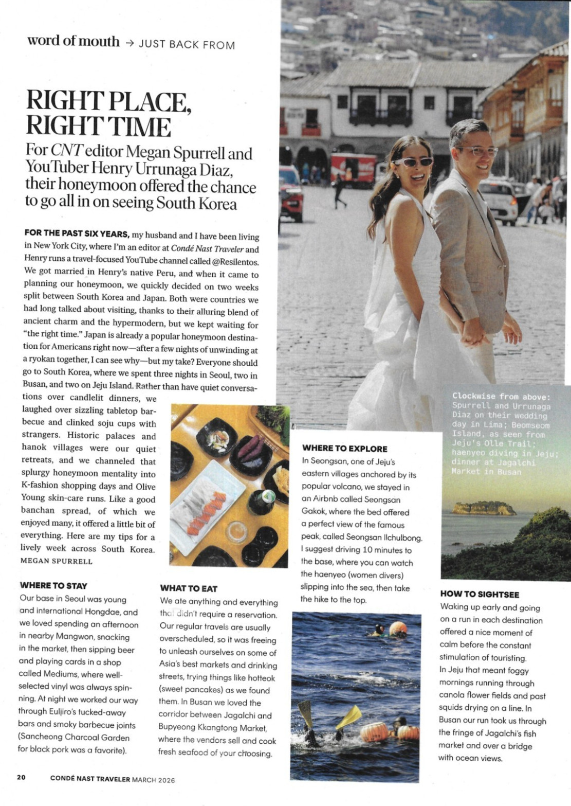 Conde Nast Traveler Magazine Palm Springs Switzerland Hokkaido Venice Aspen 2026