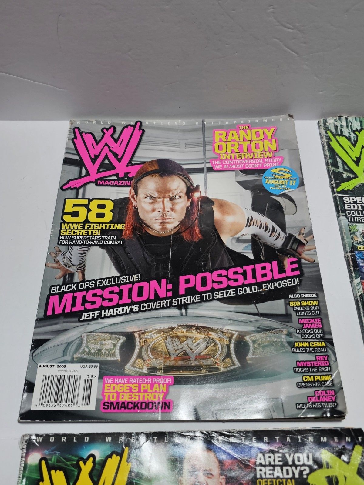 2010s WWE Magazine Lot Of 4 Jeff Hardy John Cena De-Generation X
