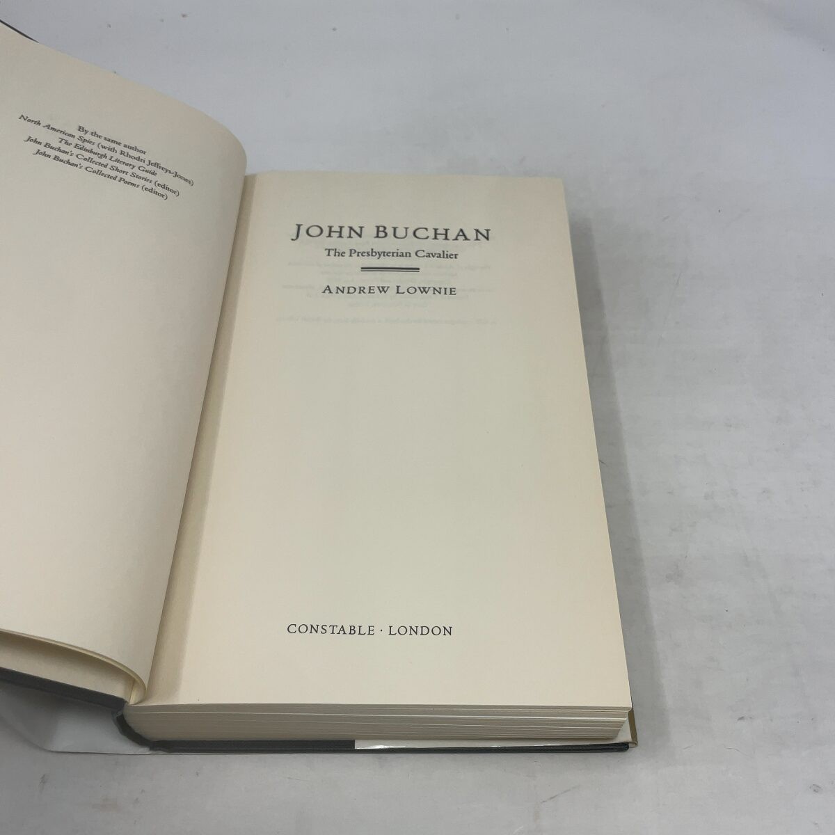 John Buchan by Andrew Lownie HC First Edition Like New 1995