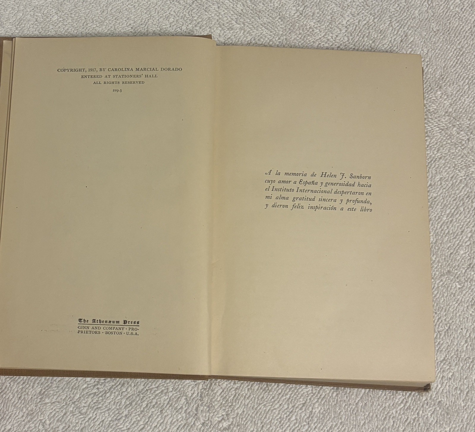 ESPANA PINTORESCA Spain in Story and Legend by Caroline Dorado HC 1917 Very Good