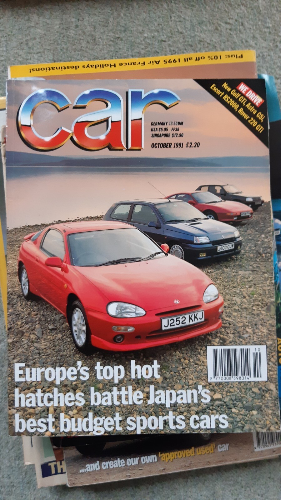 Car Magazine October 1991 205 GTi Golf GTi Astra GSi Escort RS2000 PAGES MISSING