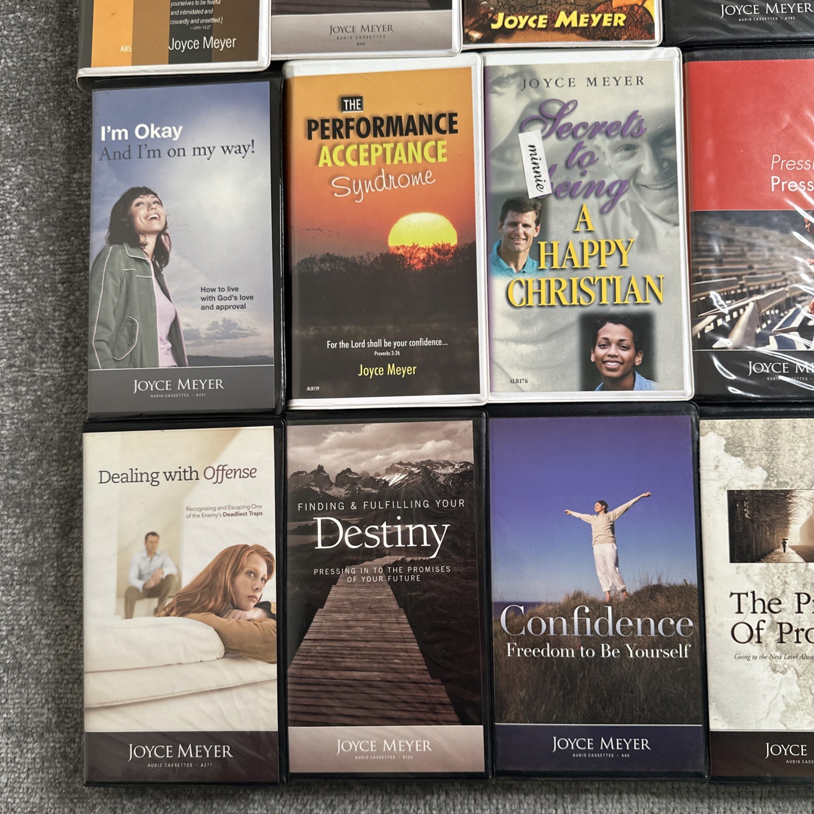 Lot Of 21 Joyce Meyer Ministries Audio Cassette Tapes Sets & VHS Mixed Lot