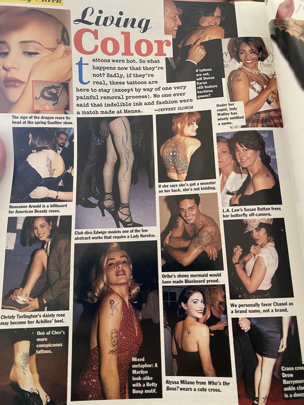 Allure Magazine January 1993 Vintage 90s Kate Moss Dianne Brill Vanessa Paradis