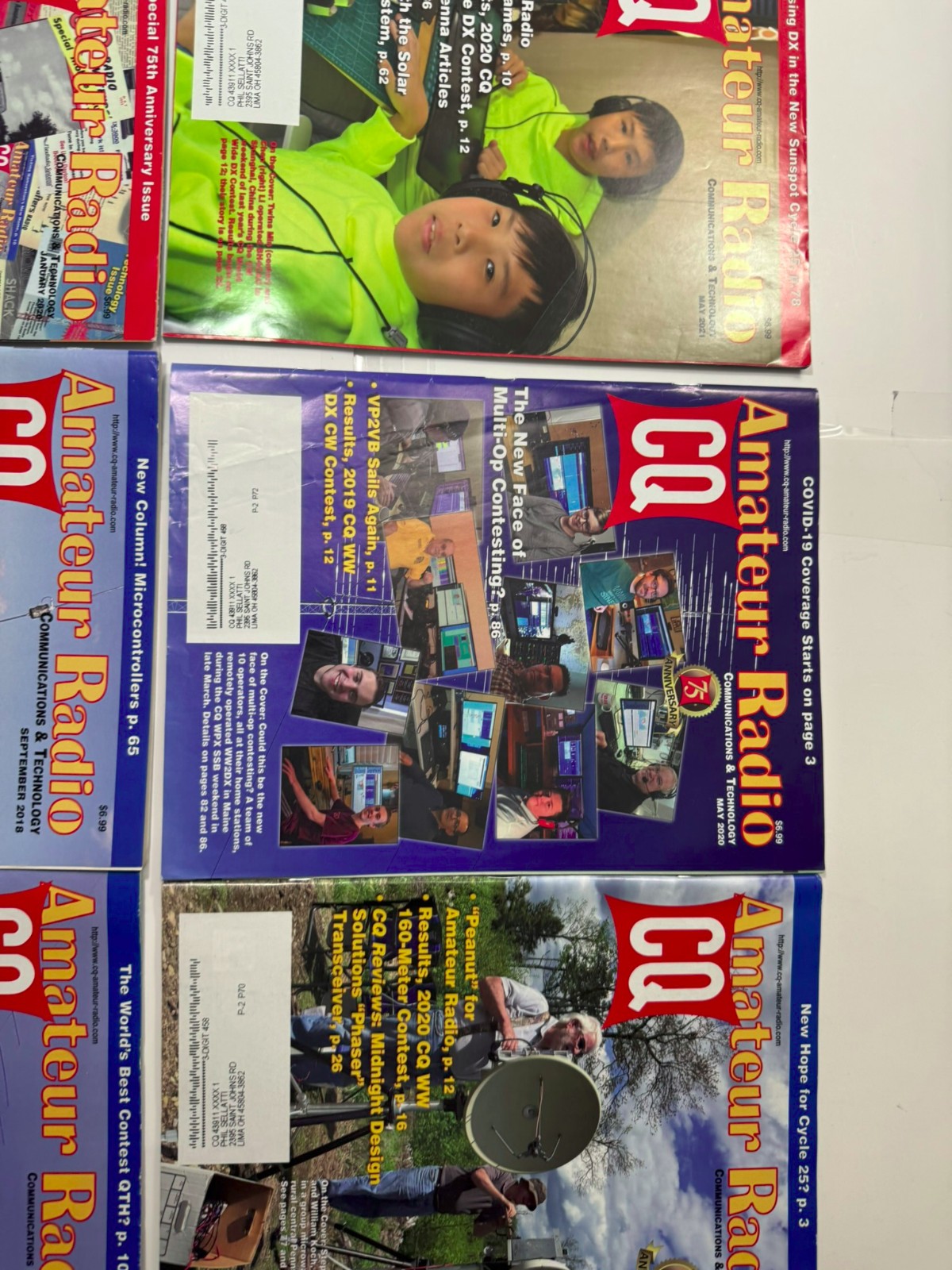 Lot of 13 Amateur Radio CQ Magazine Issues Various Years mostly 2010s great gift