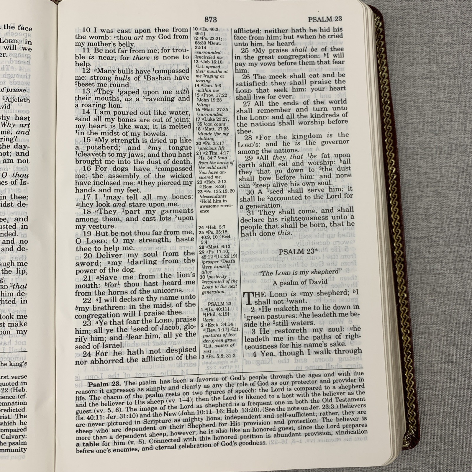 Liberty Annotated Study Bible KJV 1988- Jerry Falwell Leather Old Time Gospel