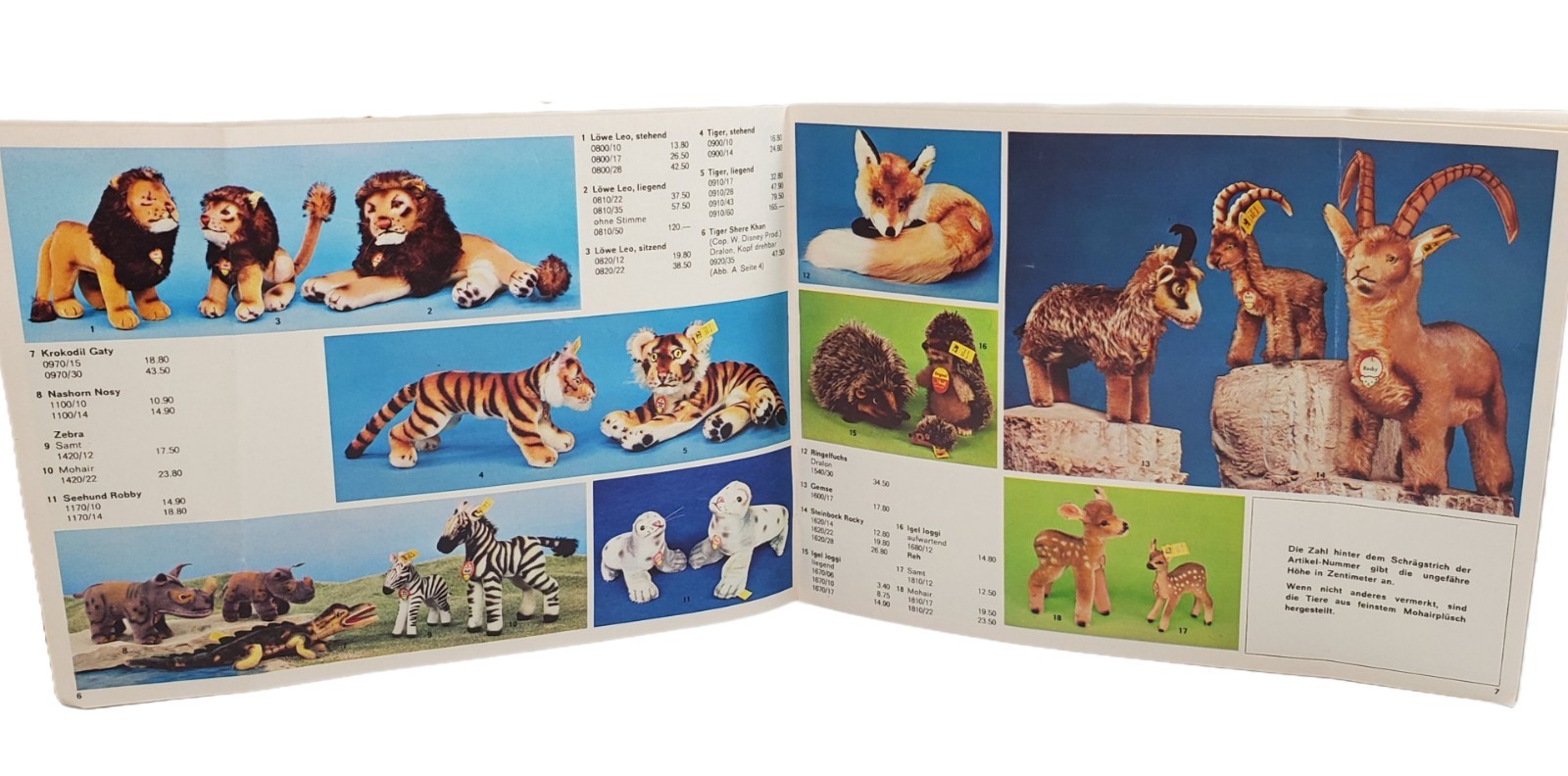 Vtg 1972 Steiff Button Ear Program Catalog 47 Pages From West Germany In German