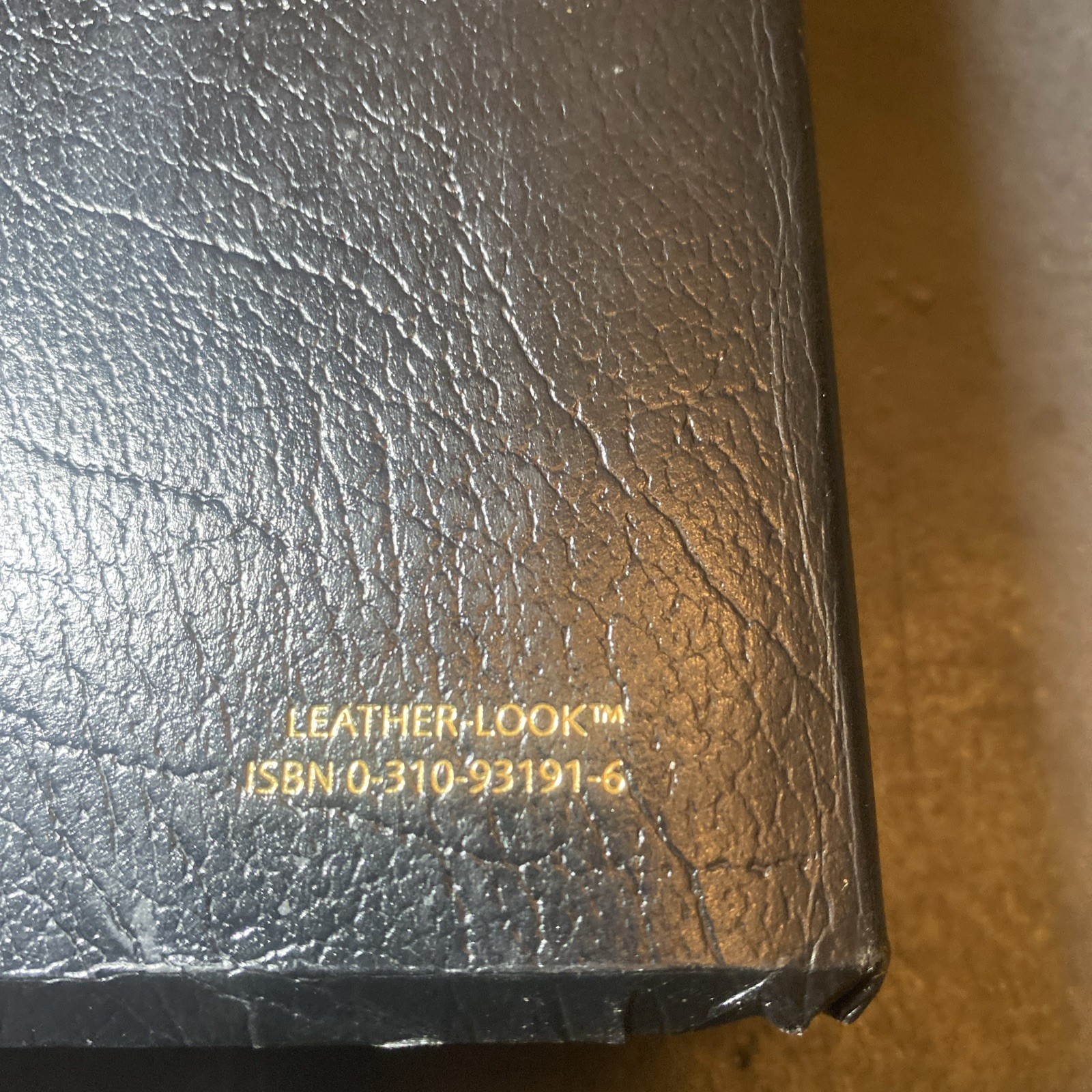 Holy Bible King James Reference KJV Black Bonded Leather Zondervan 1994, VGC