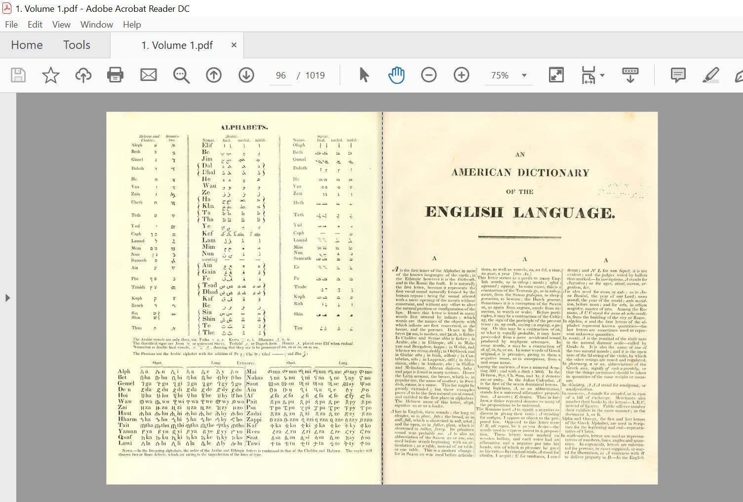 Webster&rsquo;s 1828 American Dictionary of the English Language, Searchable Data Disc