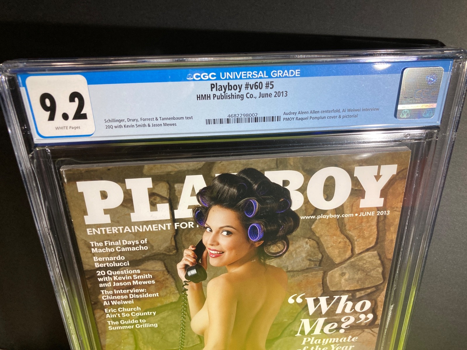 Playboy June 2013 Who Me PMOY CGC 9.2 CGC Raquel Pomplun In Color