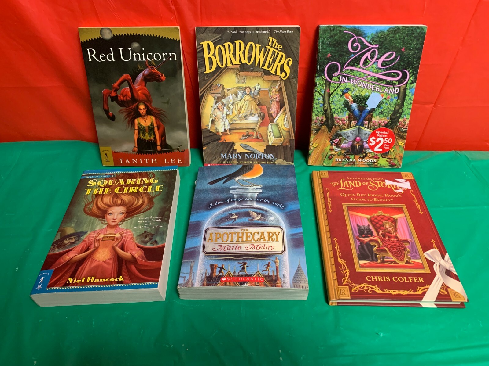 Fantasy kids books – Red Unicorn/The Apothecary/Borrowers/Zoe in wonderland + 2