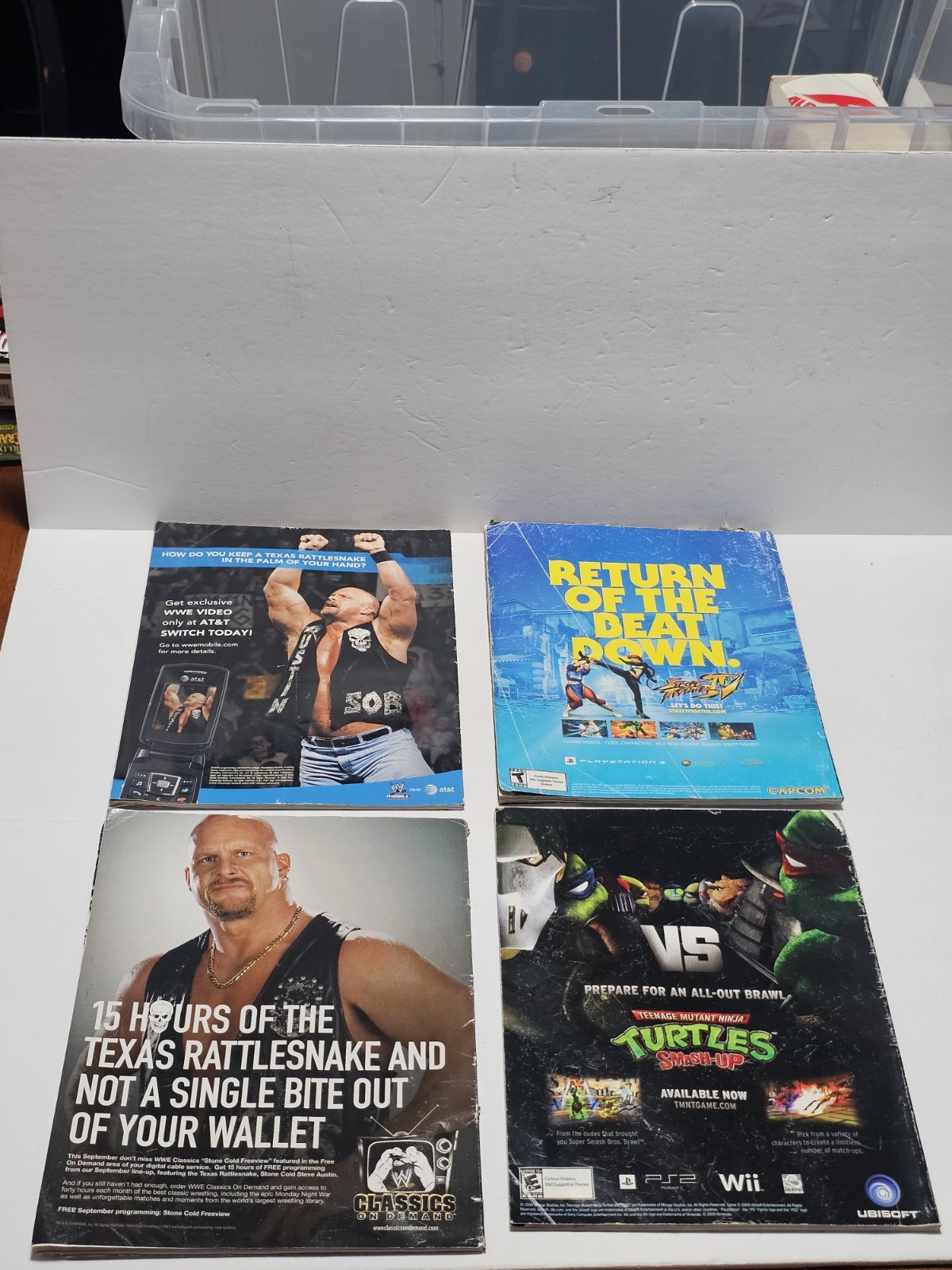 2010s WWE Magazine Lot Of 4 Jeff Hardy John Cena De-Generation X