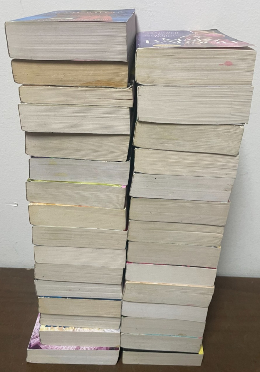 Regency ROMANCE Book Lot of 30 mixed Popular Authors Paper Back Novels Novellas