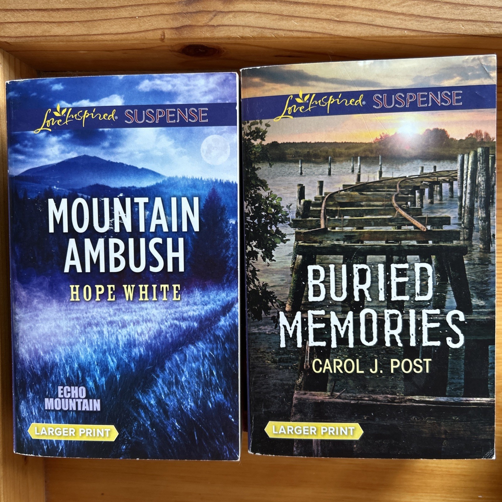 Love Inspired Suspense Inspirational Romance Paperback Larger Print Lot of 25