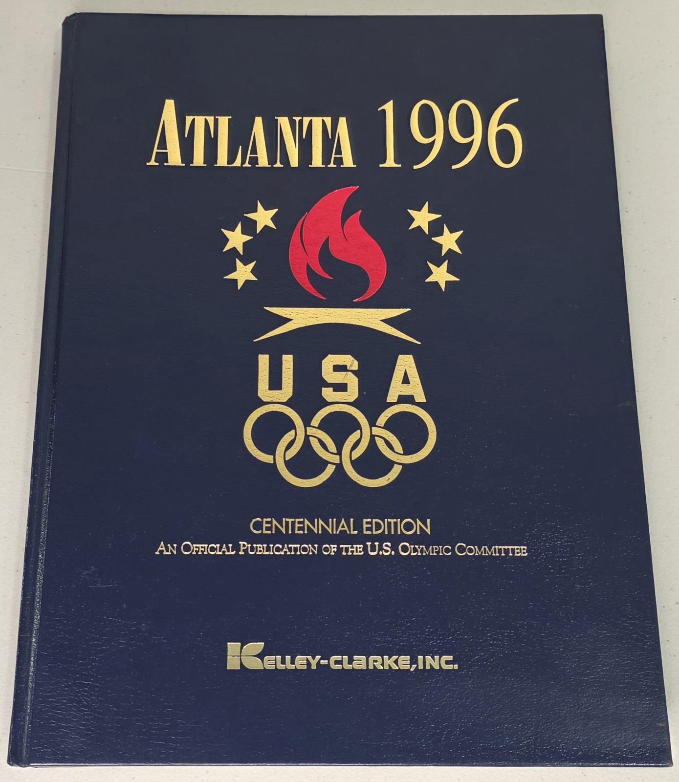 Atlanta 1996 USA Olympic Centennial Edition Hardcover Book Official 12.25&Prime;x9.10&Prime;