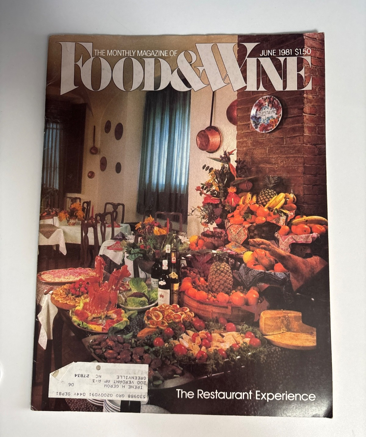 Food & Wine magazine, lot of 9, 1981
