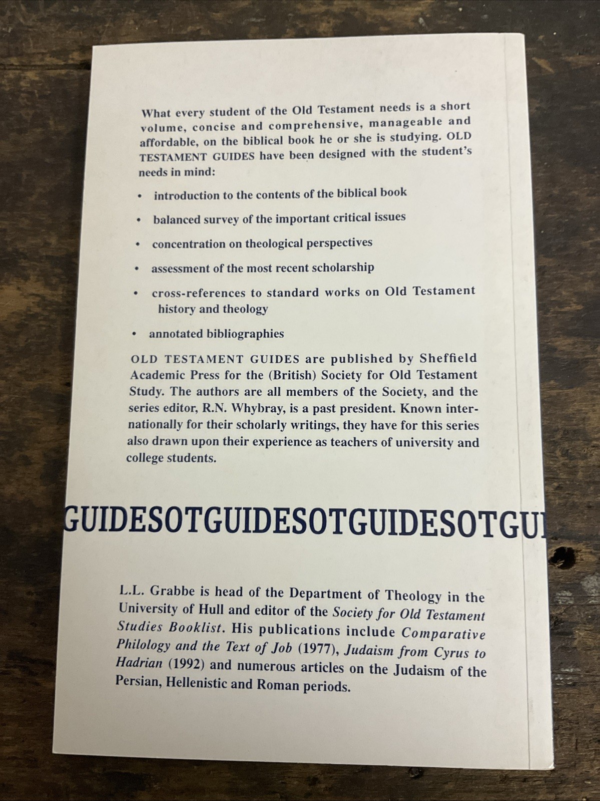 Old Testament Guides: Leviticus by Lester L. Grabbe (1993, Uk-Trade Paper)