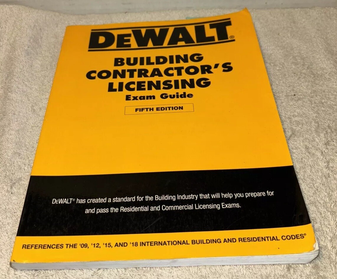 DEWALT Building Contractor’s Licensing Exam Guide:
