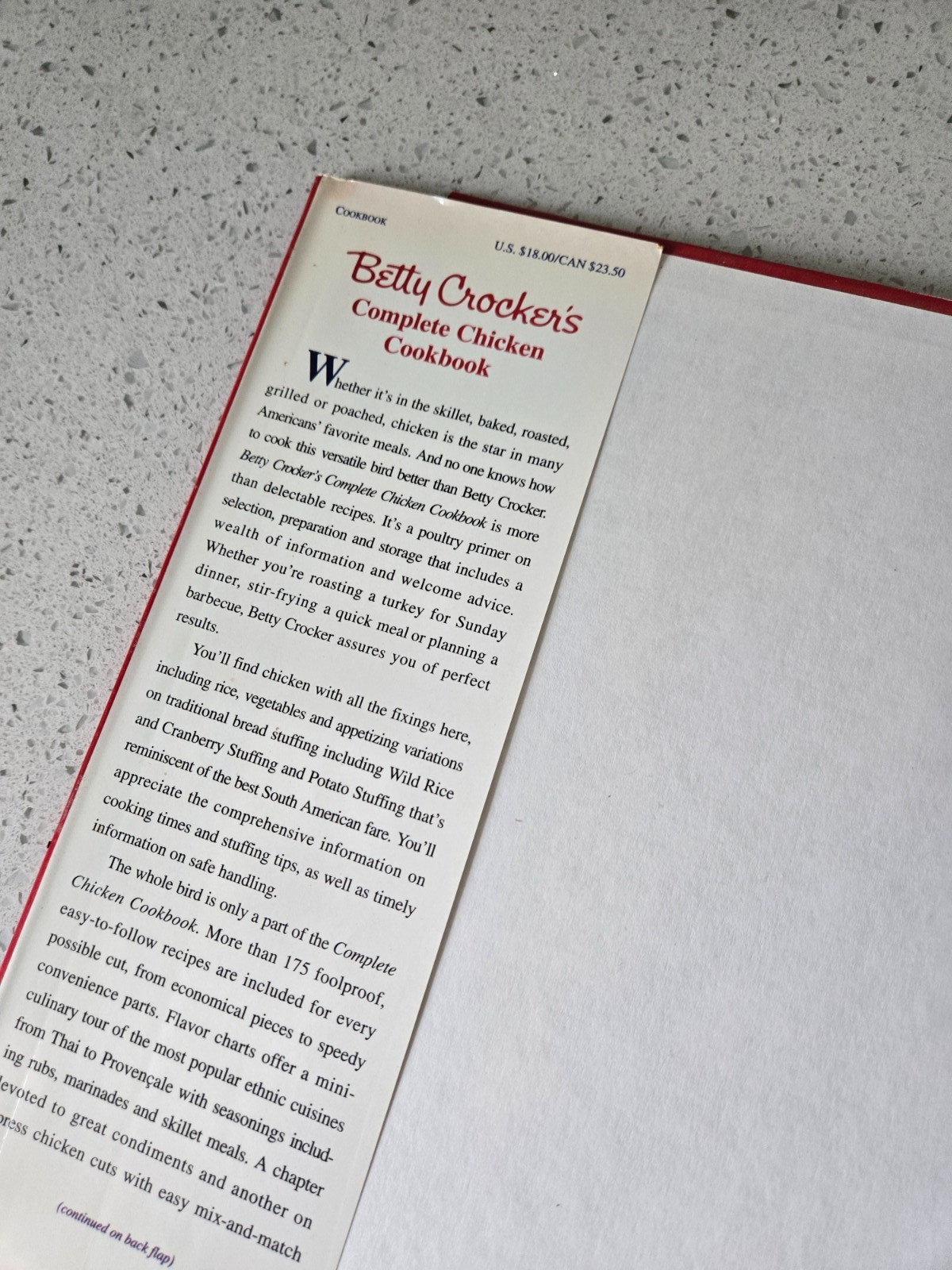 Betty Crocker Complete Chicken Cookbook – 1994 – 205 pages – HC w/DJ