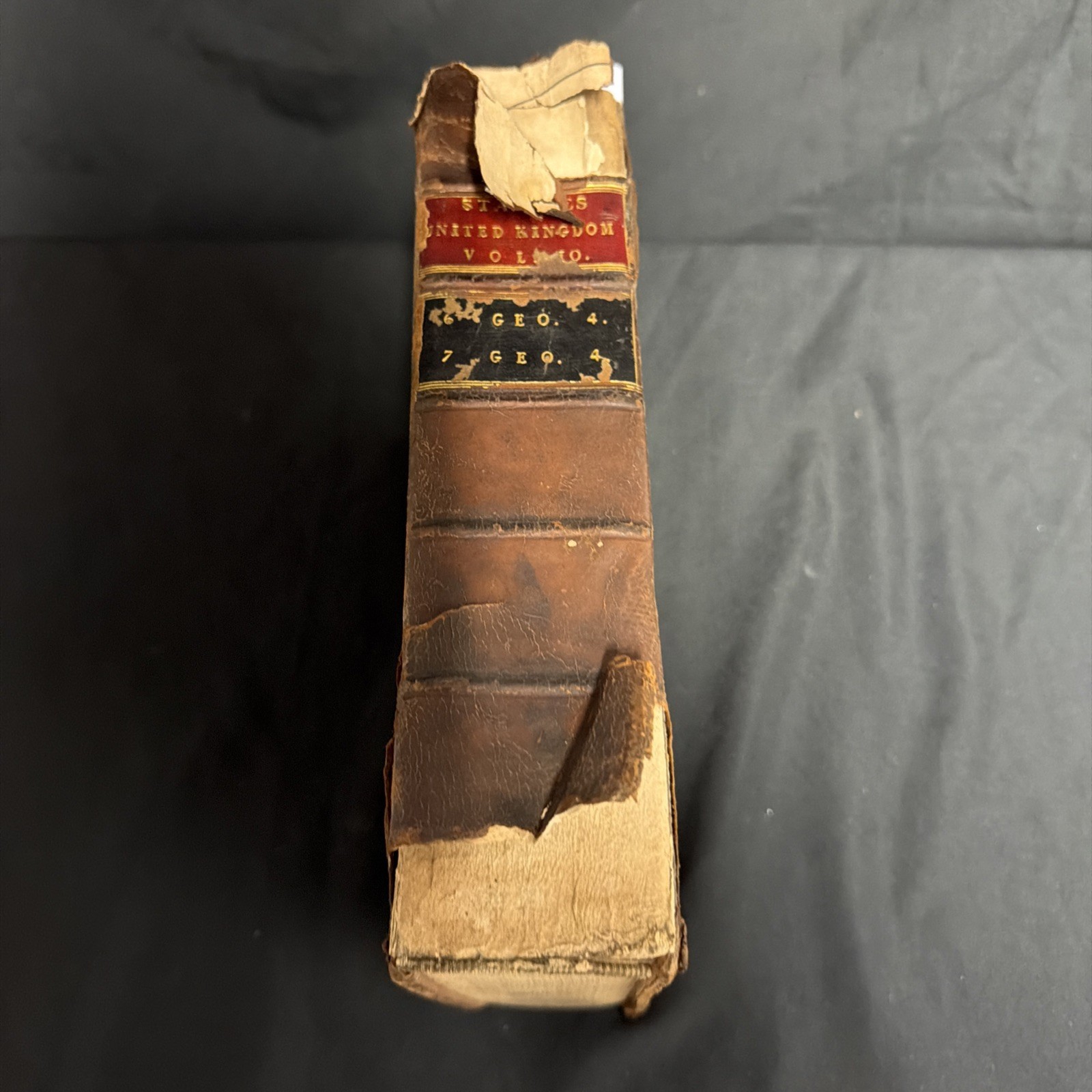 The Statutes of United Kingdom George IV 1825-1826 Vol 10 huge Book -SKU (1910)