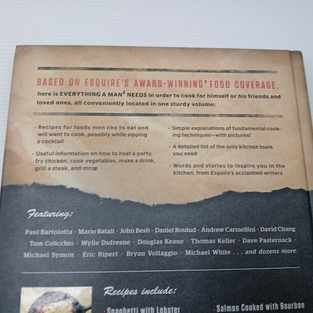 Esquire Eat Like A Man Hardcover Book – Cookbook