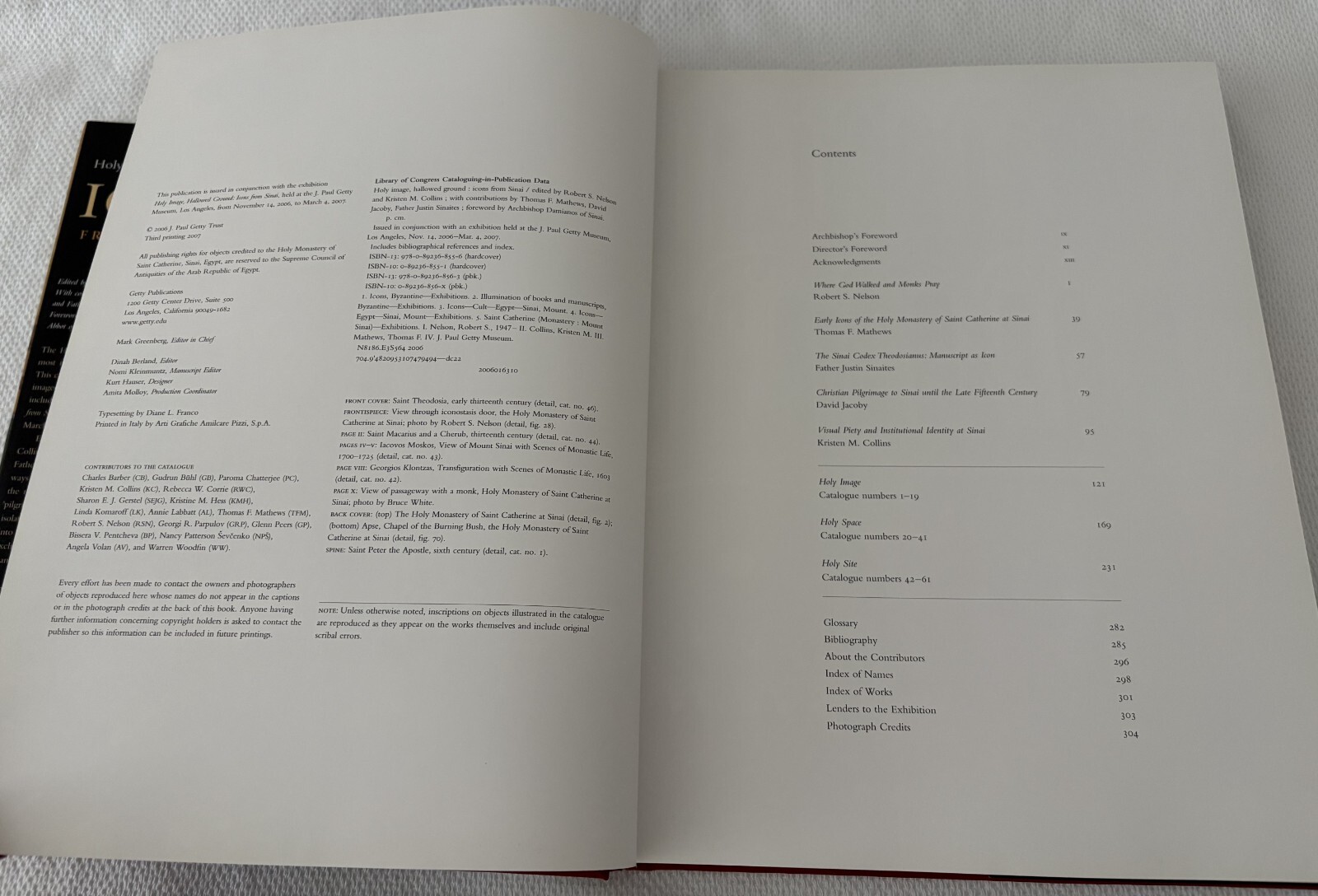 Holy Image Hallowed Ground ICONS FROM SINAI, Third Printing 2007