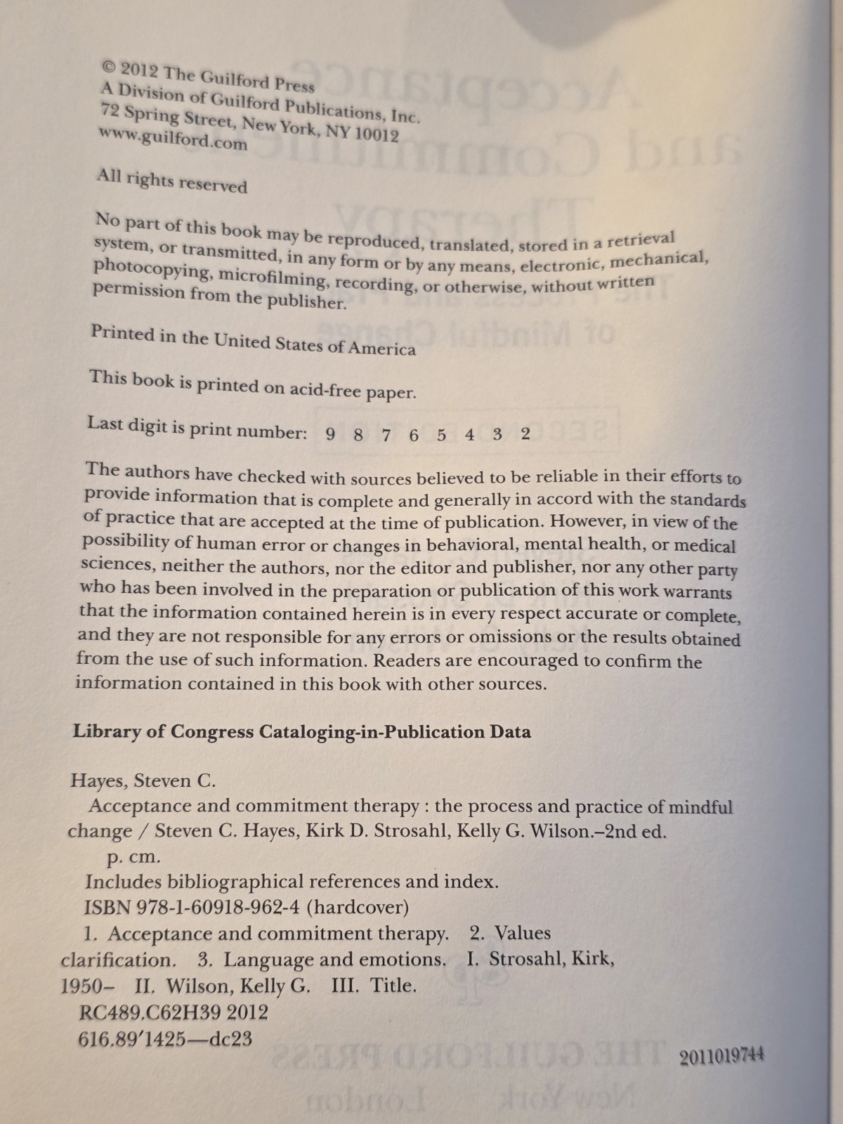 Acceptance and Commitment Therapy: The Process and… – Hayes, Steven C.