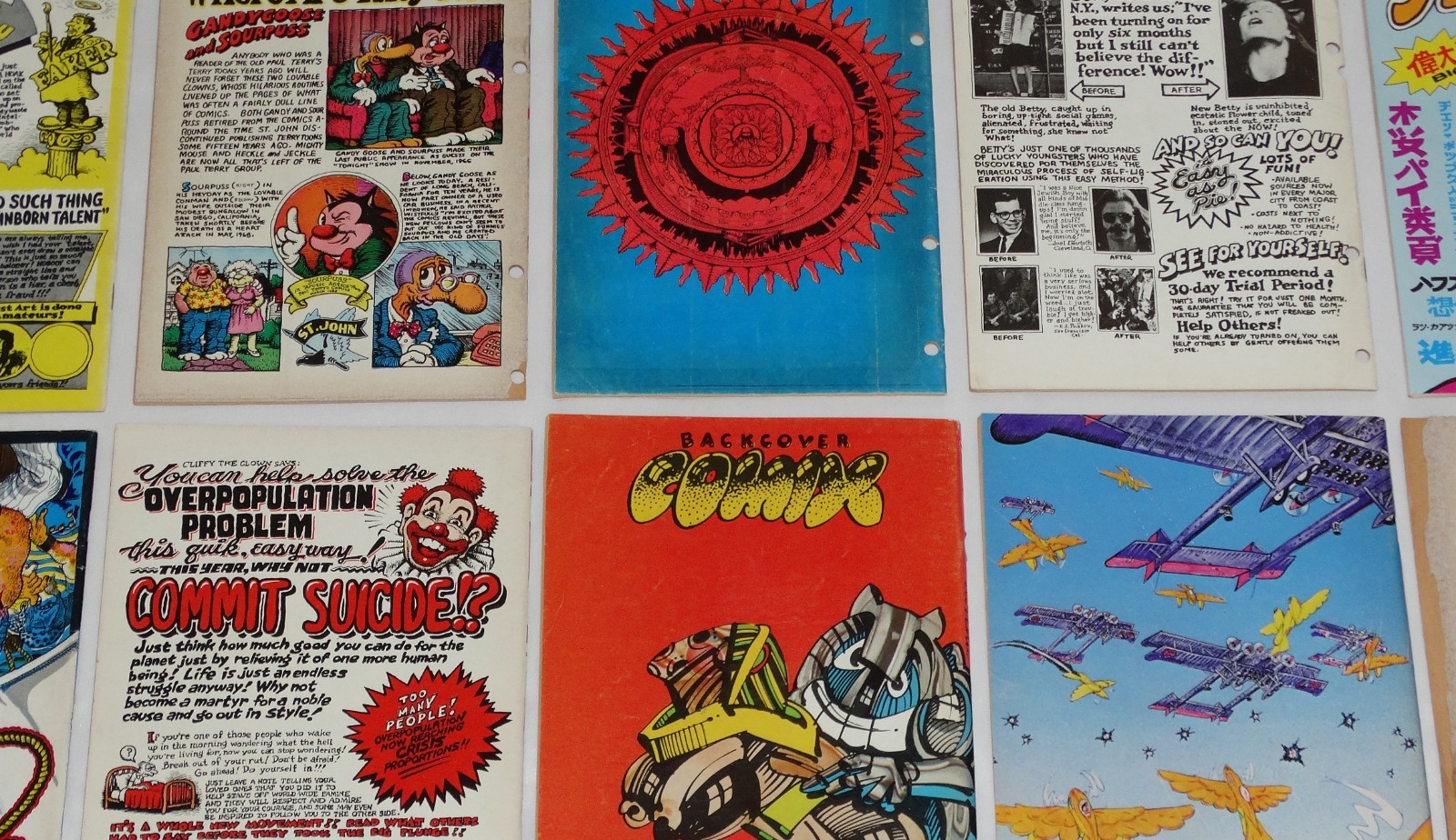Underground Comix Mixed Lot All Printings 1960&rsquo;s/1970&rsquo;s Last Gasp Rip Off Apex