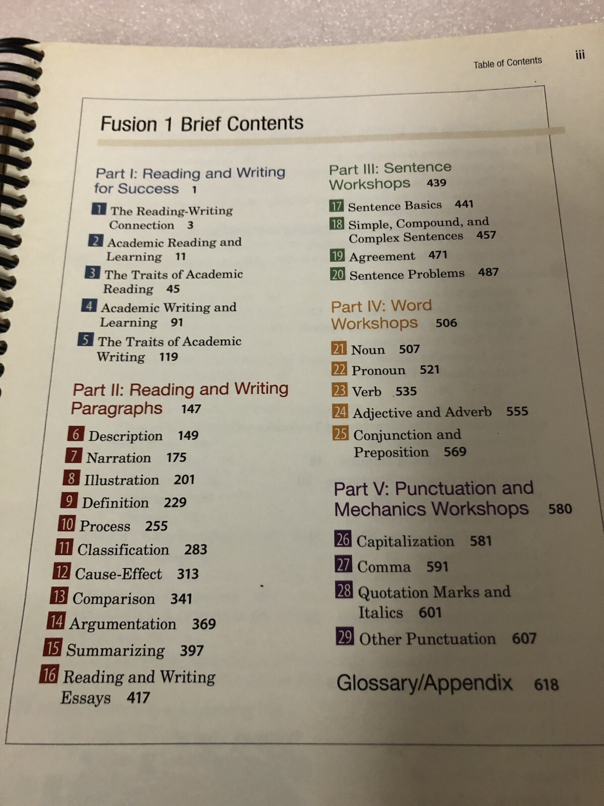 Fusion Integrated READING &WRITING INTERNATIONAL EDITION home school workbook