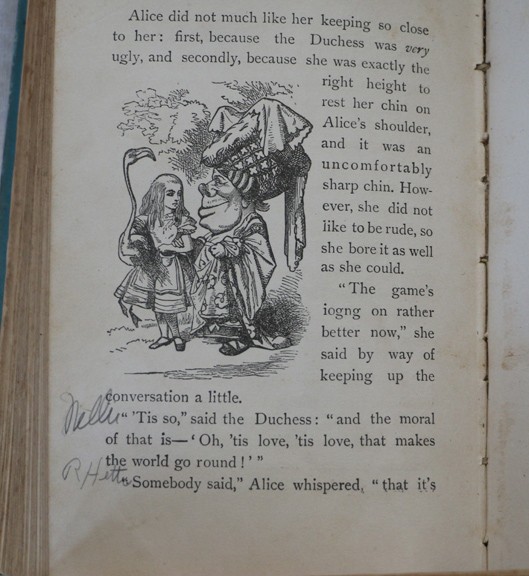 Scarce Antique Alice&rsquo;s Adventures in Wonderland, Illust John Tenniel, 1893