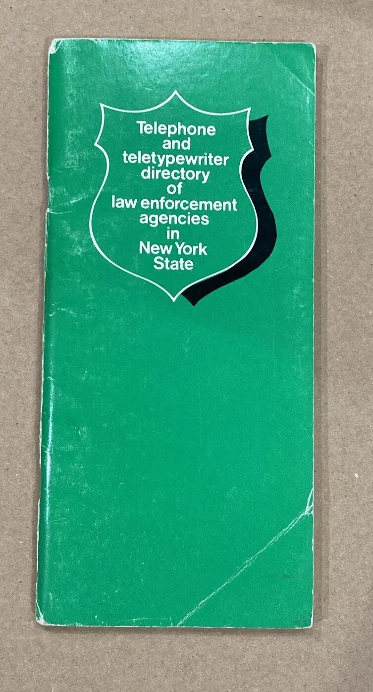 Lot Of Vtg NY & NJ Police Booklets Pamphlets Code Laws Manual Telephone Agency