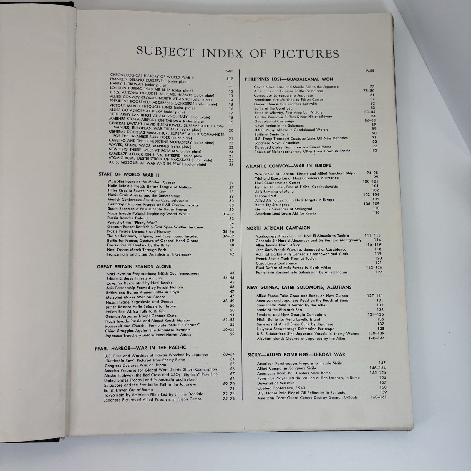 Collier&rsquo;s Photographic History of World War II Hardcover 1946 272 pages WWII C6
