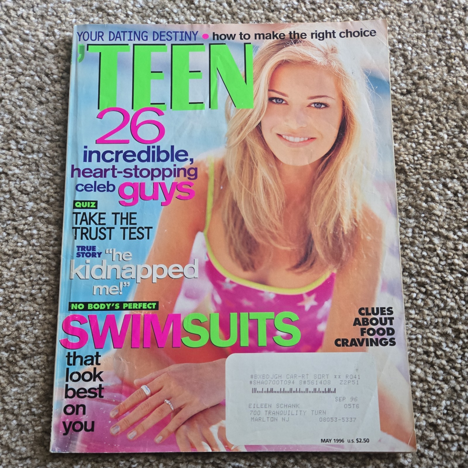 VINTAGE &lsquo;TEEN MAGAZINE 1996 LOT OF 7 TEEN BEAUTY- FASHION- CELEBRITY-LIFESTYLE