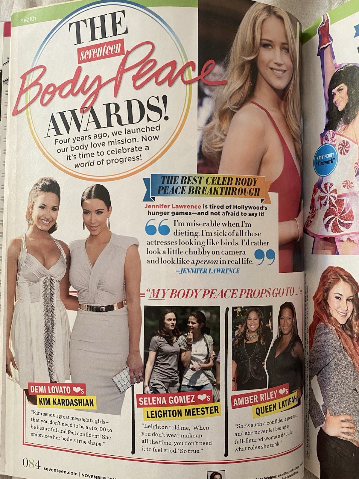 Seventeen Magazine 2011 November Quinceañera Glee Heather Morris 2010s Style