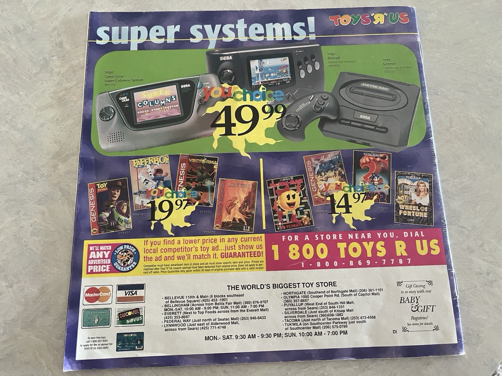 Toys R Us Catalog March 1998 Barbie, N64, PS1, Etc Ads RARE 47 Pages Intact!!