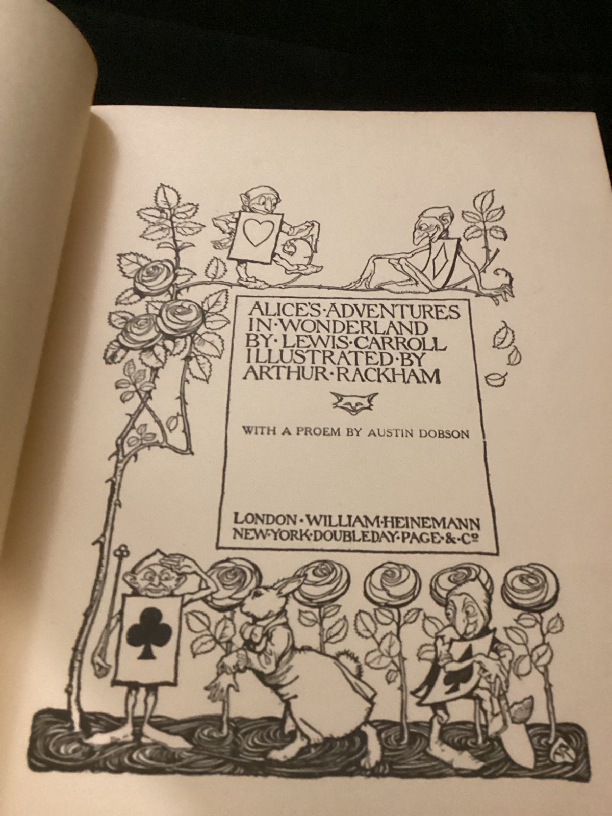 Alice&rsquo;s Adventures in Wonderland Lewis Carroll Rackham Heinemann 1926 FLAWS