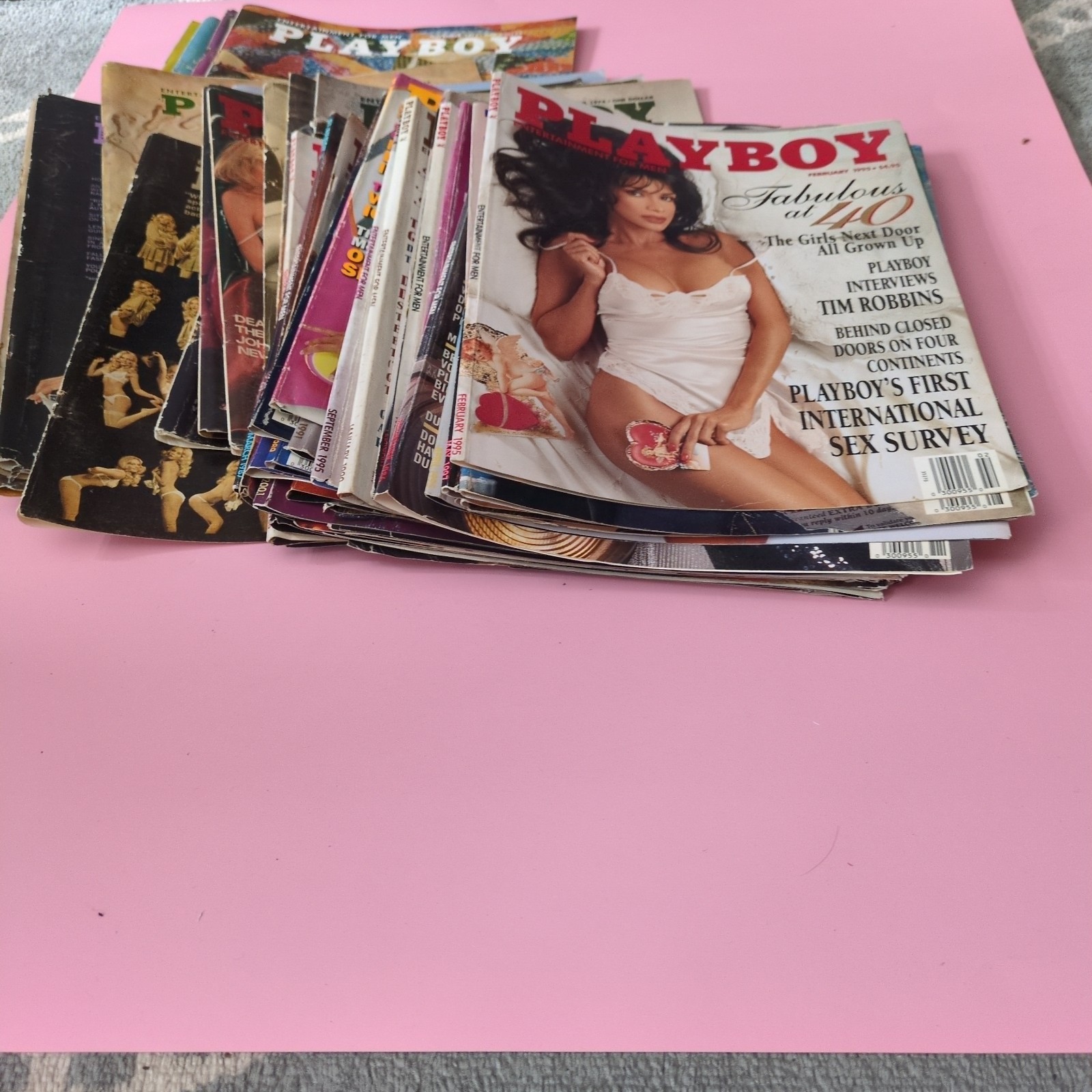 50 Playboy Magazine Cover Only Mixed Lot