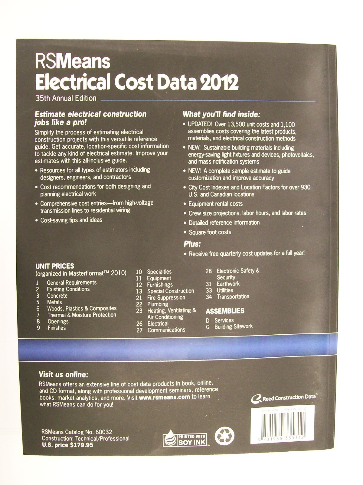 RS Means Electrical Cost Data 2008 2012 2014 2017 RSMeans Annual Editions