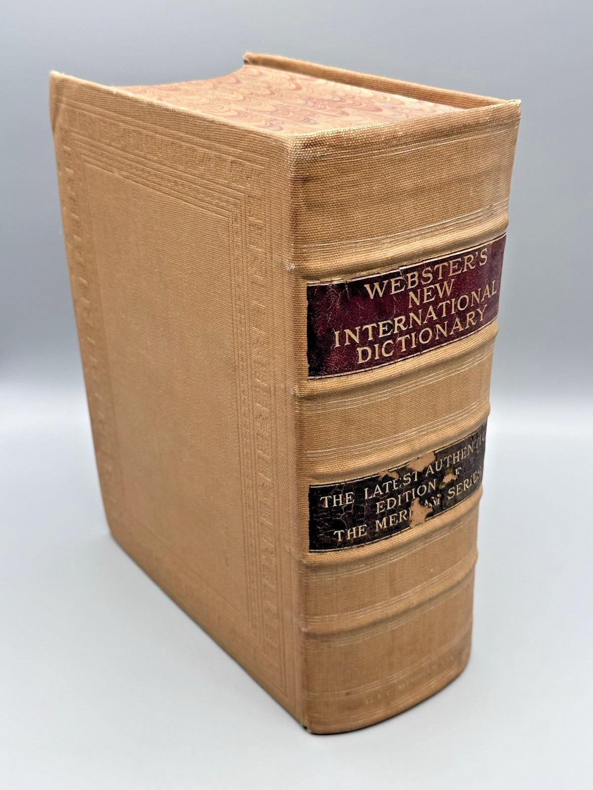 1919 Webster&rsquo;s New International Dictionary HUGE 14 Pounds Nearly 5&Prime; Thick!