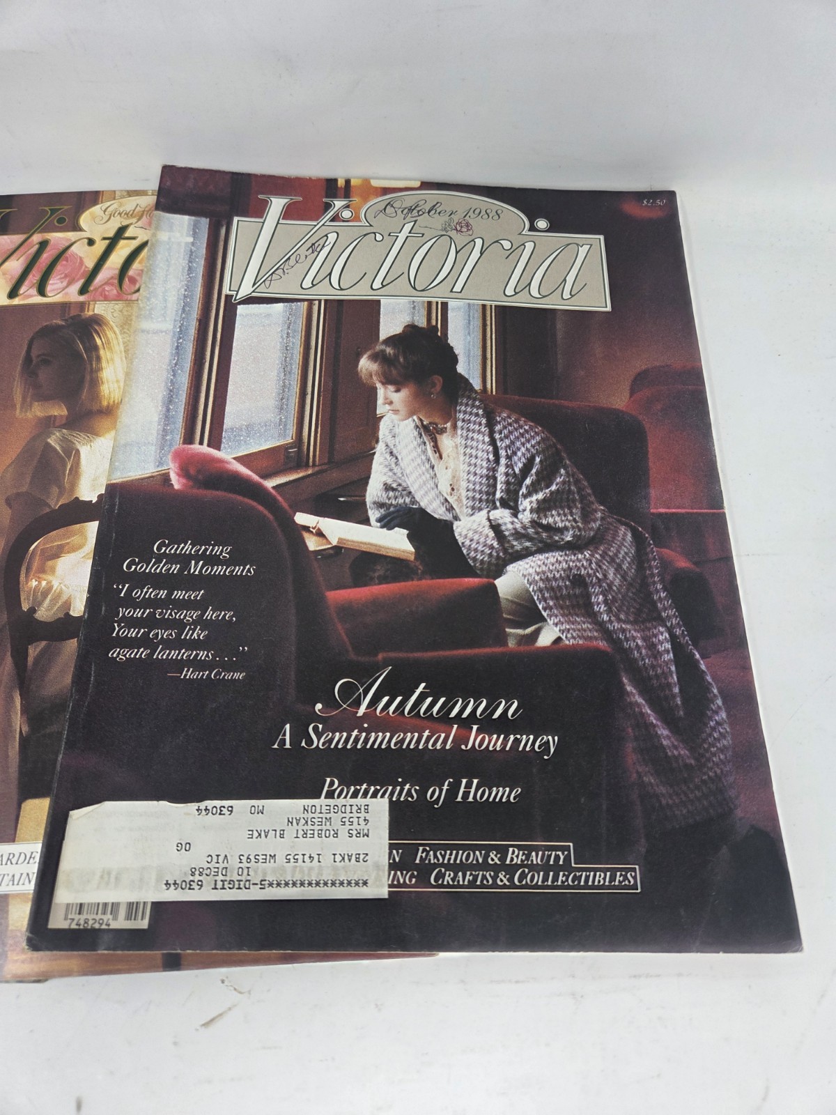 Mixed Lot of 10 Victoria Magazine (1987-1991) Lot 1