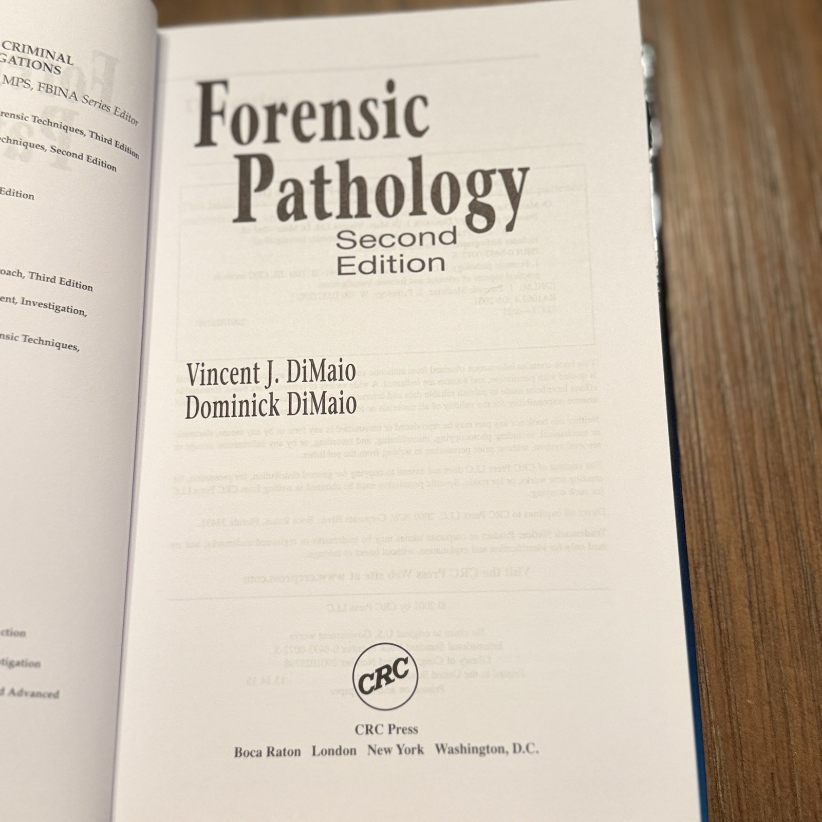 FORENSIC PATHOLOGY REVIEWS 5 By Michael Tsokos – Hardcover