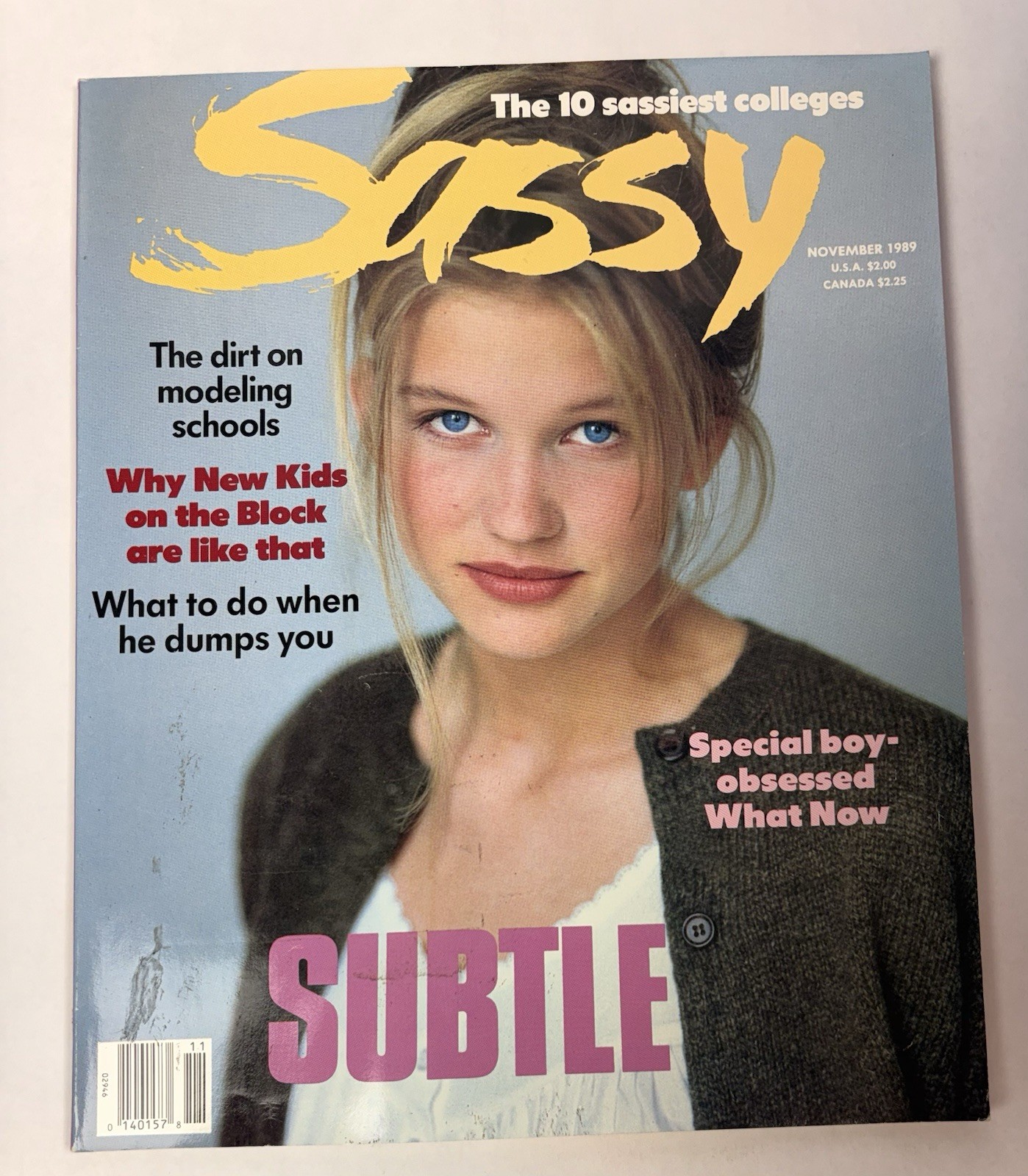 7 1989 Sassy Magazines: REM Record, Robert Downey Jr., Keanu Reeves Poster, Teen