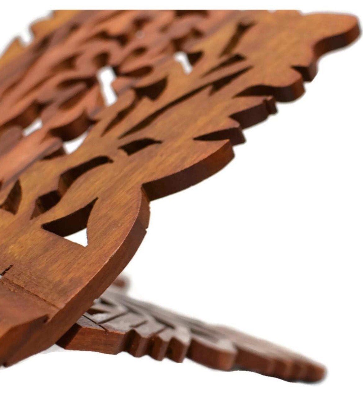 Holybook Holder Stand Unique Holidays Gift Rihal Rehal Rail Wooden Carved 15&Prime;x7&Prime;