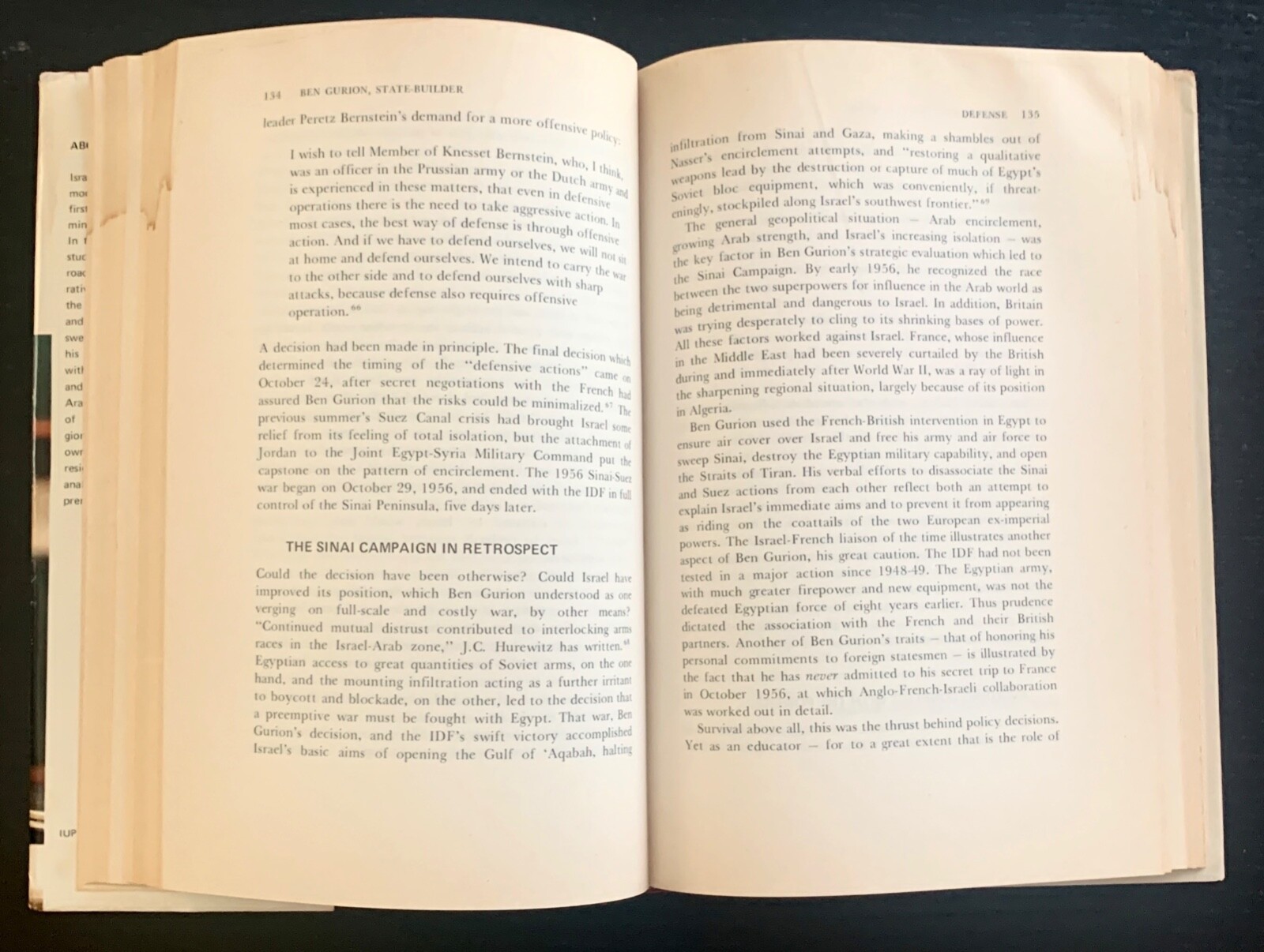 BEN GURION STATE – BUILDER – AVI HAI – 1ST ED. – SIGNED – DJ – 1974.